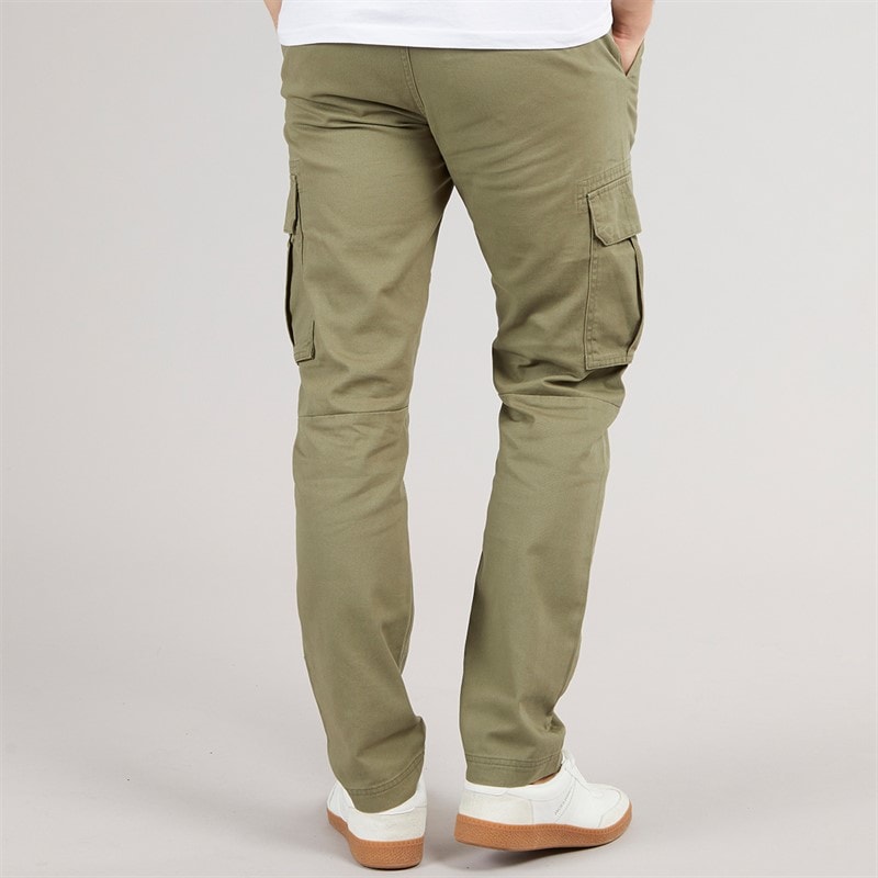 Mens Sergei Twill Cargo Pants Light Khaki - Image 2