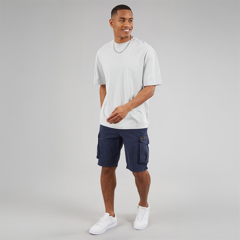 Mens Noahs Cargo Shorts Navy - Image 4