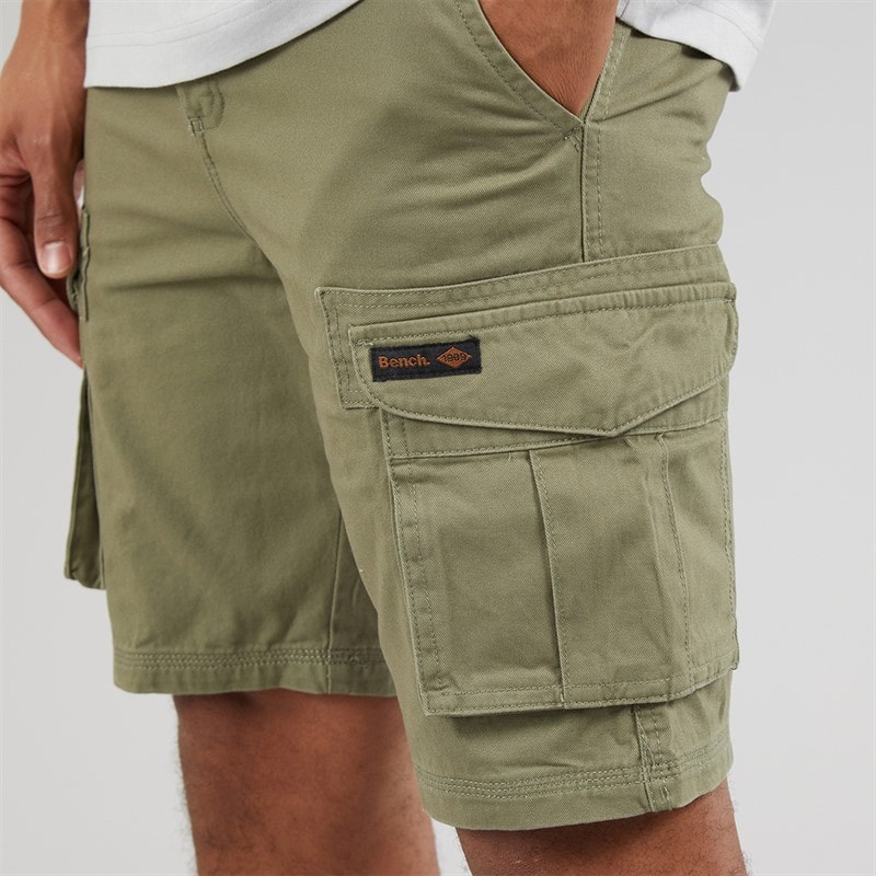 Mens Noahs Cargo Shorts Light Khaki - Image 3