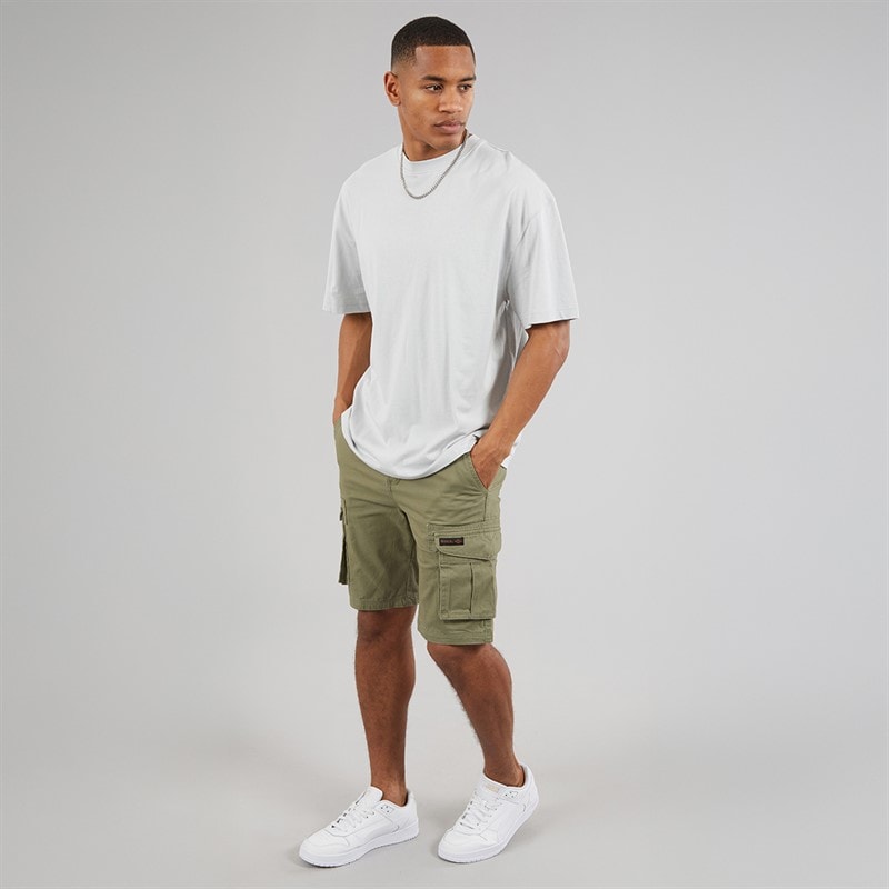 Mens Noahs Cargo Shorts Light Khaki - Image 4