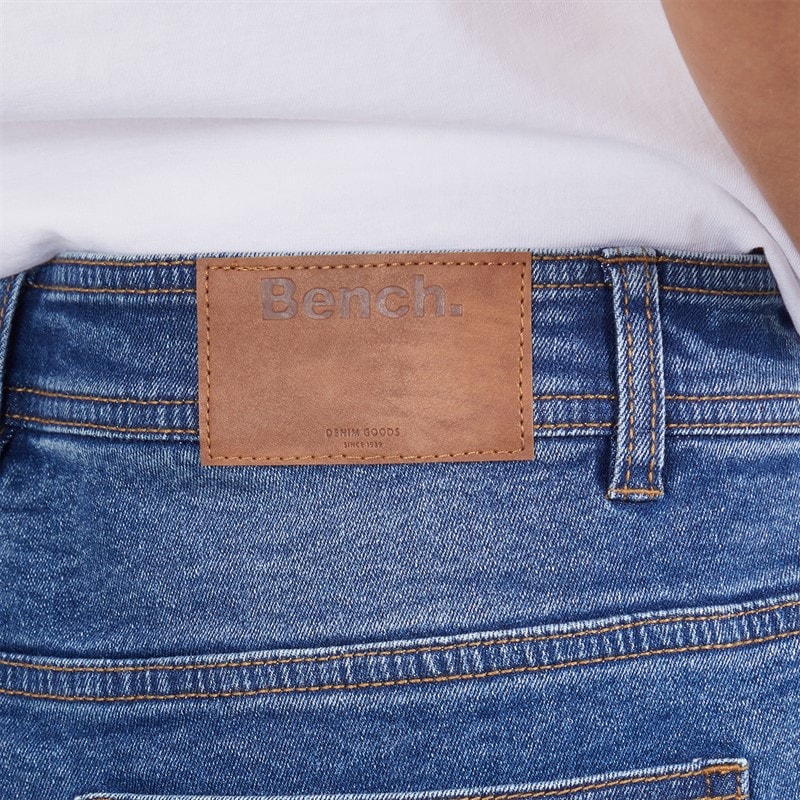 Womens Kaylie Denim Shorts Mid Blue - Image 3