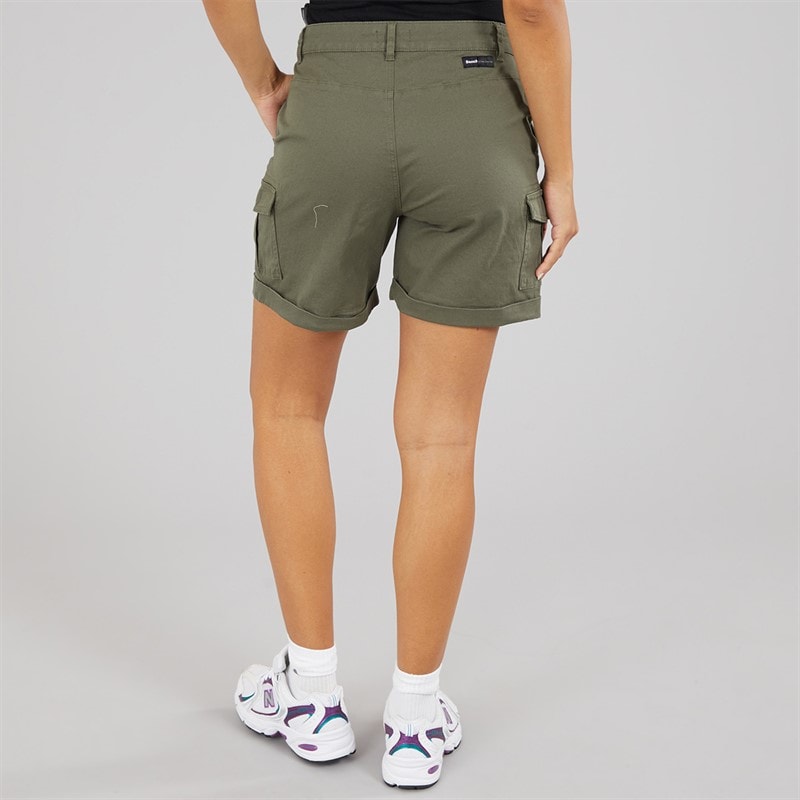 Womens Ashline Cargo Shorts Khaki - Image 2
