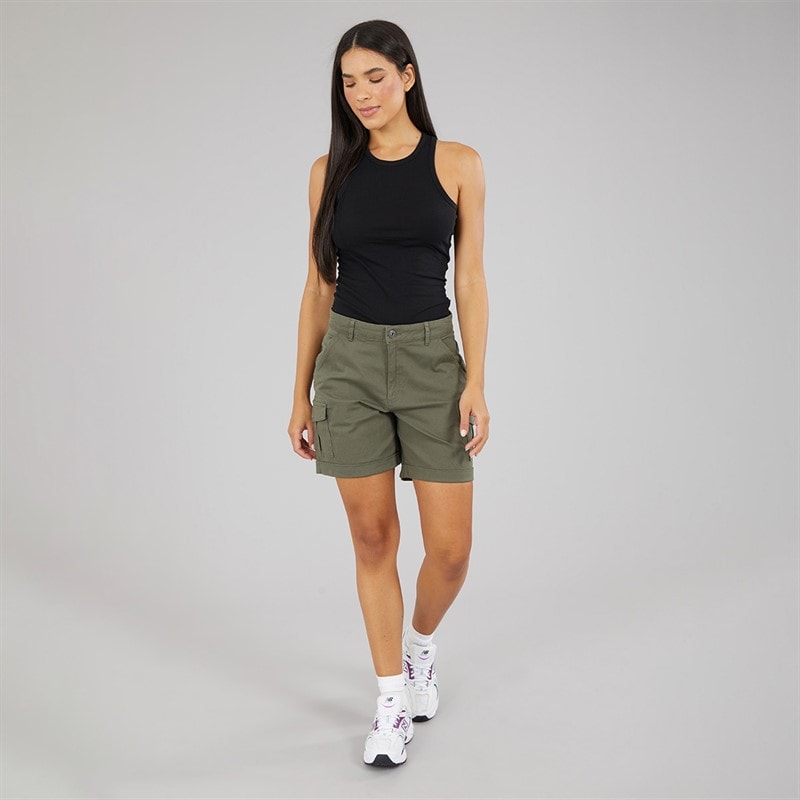 Womens Ashline Cargo Shorts Khaki - Image 4