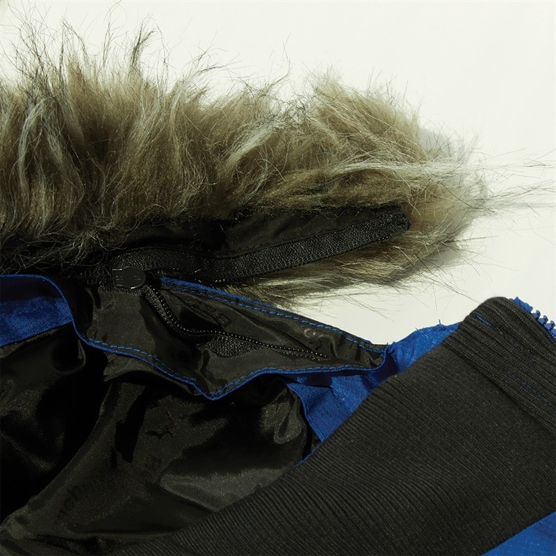 Mens Koufax Padded Parka Cobalt Blue/Black - Image 4