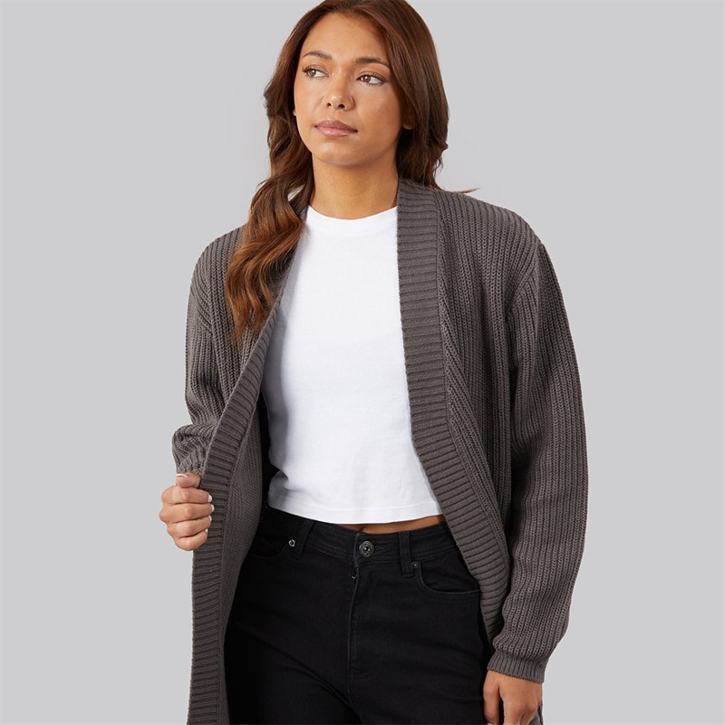 Womens Asteria Cardigan Charcoal - Image 3