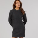 Womens Karlie Knit Dress Black Marl