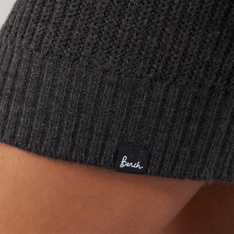 Womens Karlie Knit Dress Black Marl - Image 3