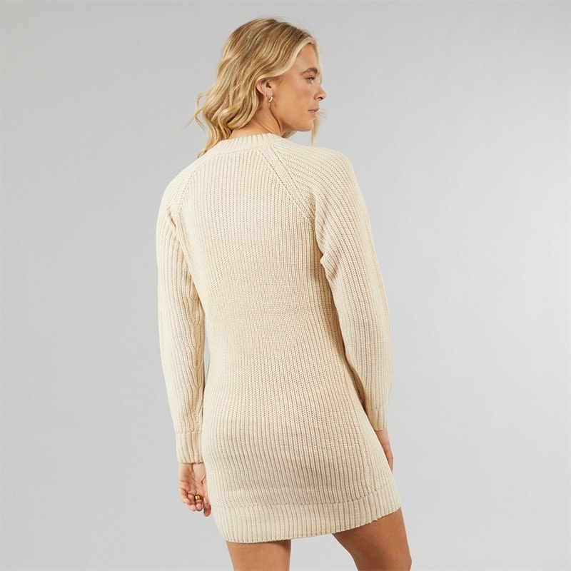 Womens Karlie Knit Dress Oatmeal Marl - Image 2