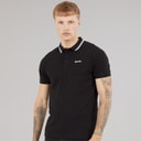 Mens Gruff Polo Shirt Black