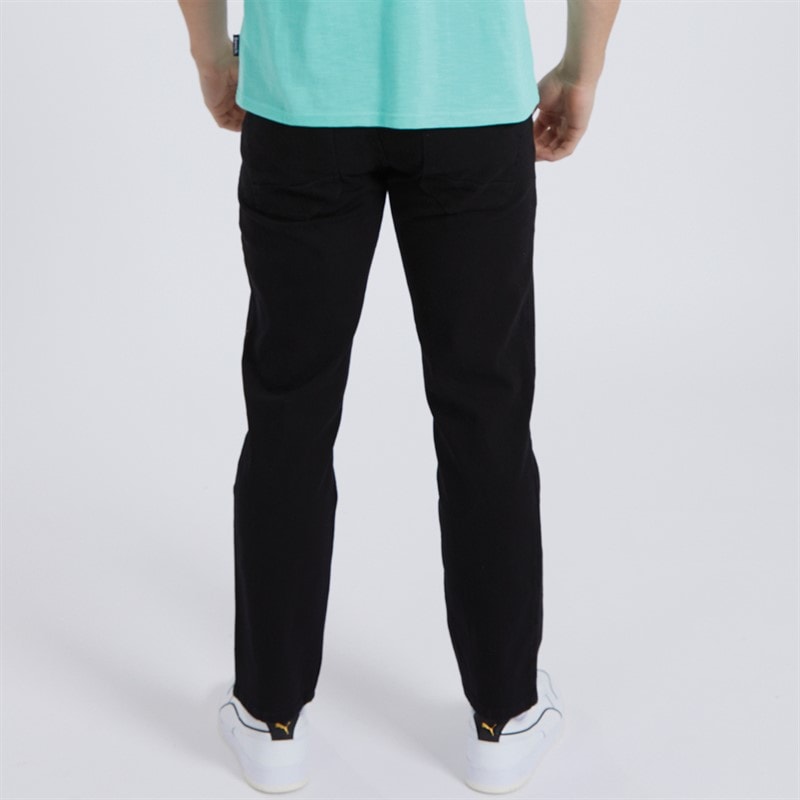 Mens Stuart Straight Fit Jeans Black - Image 2