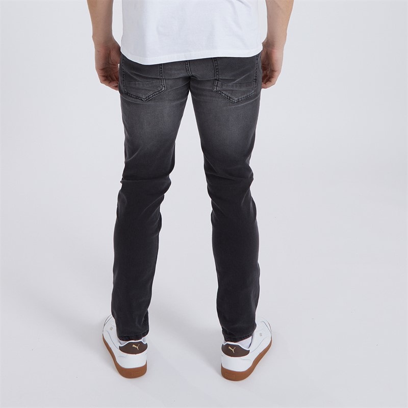 Mens Relaxed Tapered Jeans Vintage Black - Image 2