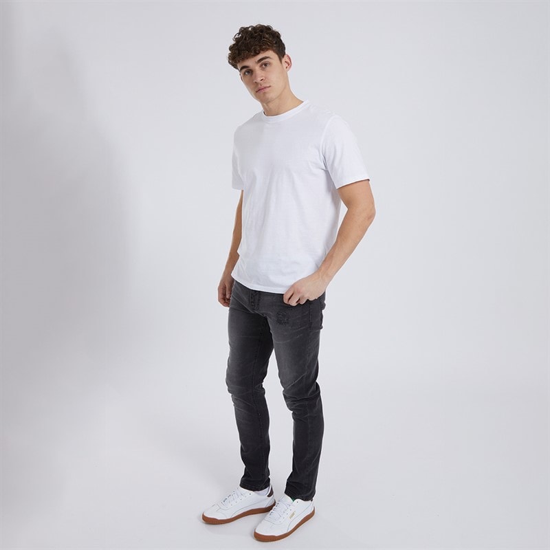 Mens Relaxed Tapered Jeans Vintage Black - Image 3