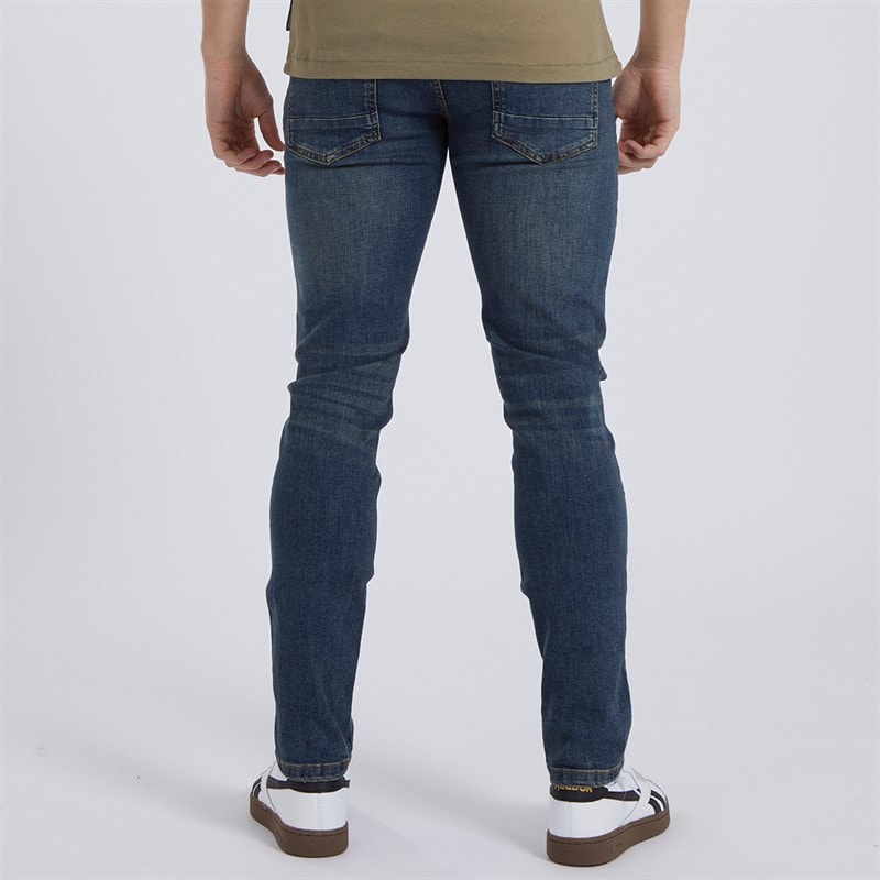 Mens Relaxed Tapered Jeans Vintage Blue - Image 2