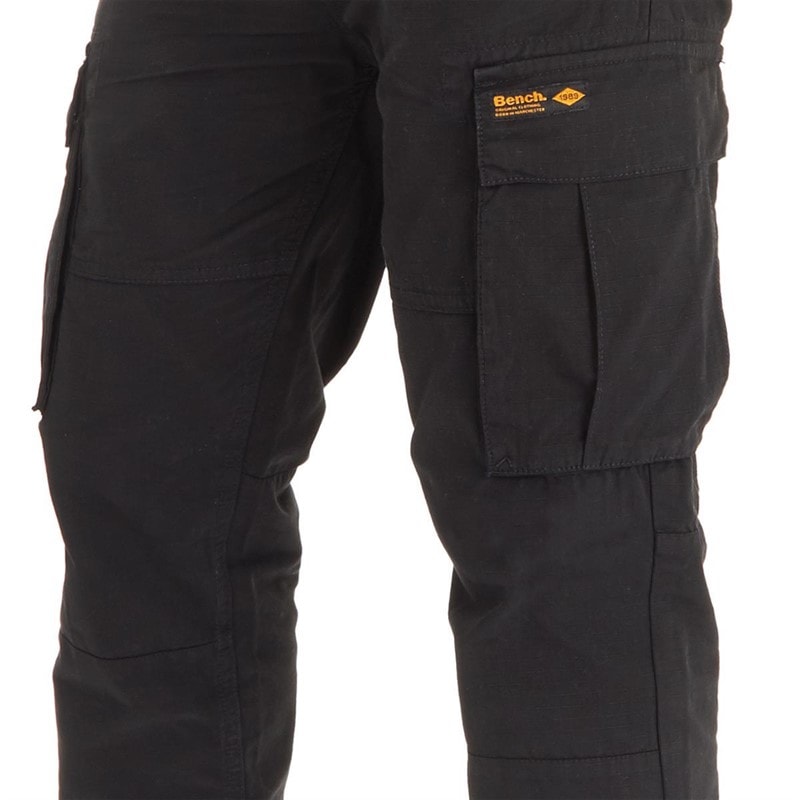 Mens Devvie Cargo Pants Black - Image 3