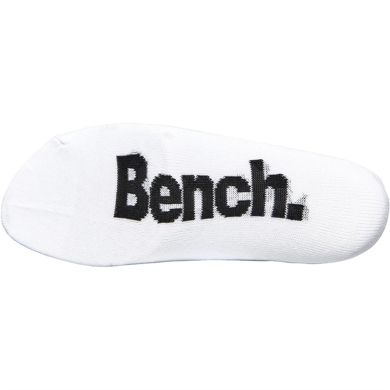 Womens Pearl Five Pack Trainer Liner Socks White - Image 2