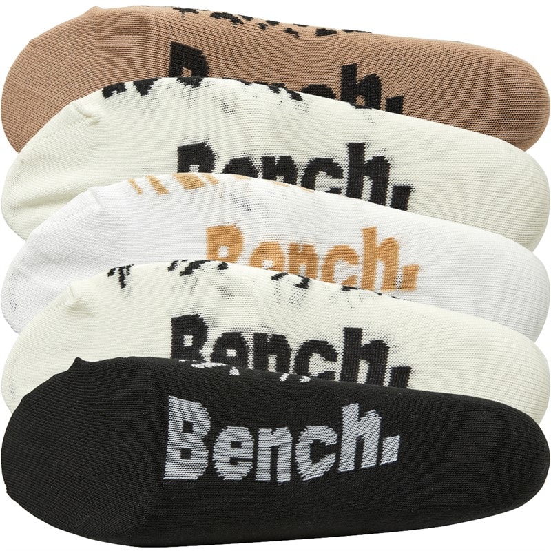 Womens Graciela Five Pack Trainer Liner Socks Multi - Image 2