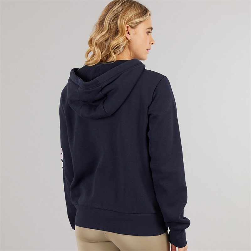Womens Darcine Zip Thru Hoodie Navy - Image 2