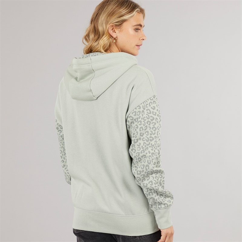 Womens Liney Zip Thru Hoodie Sage - Image 2