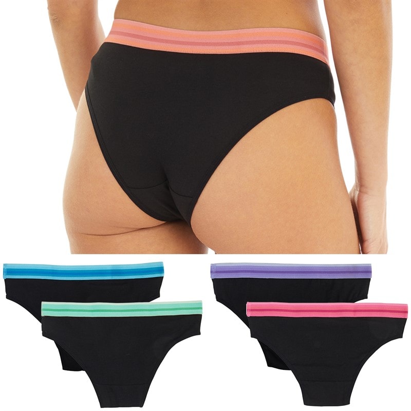 Womens Quincy Five Pack Briefs Multi - Image 2