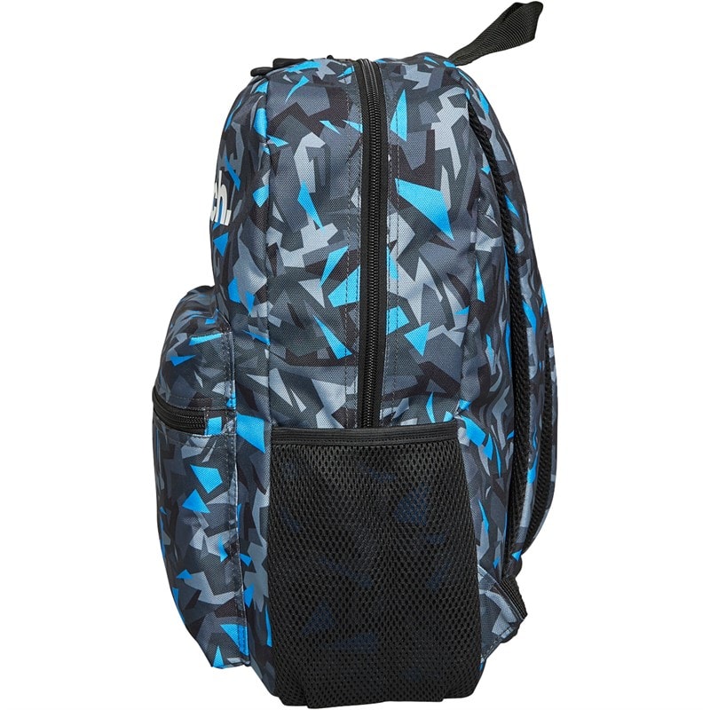 Kids Logo Patterned Backpack Grey/Blue - Image 3