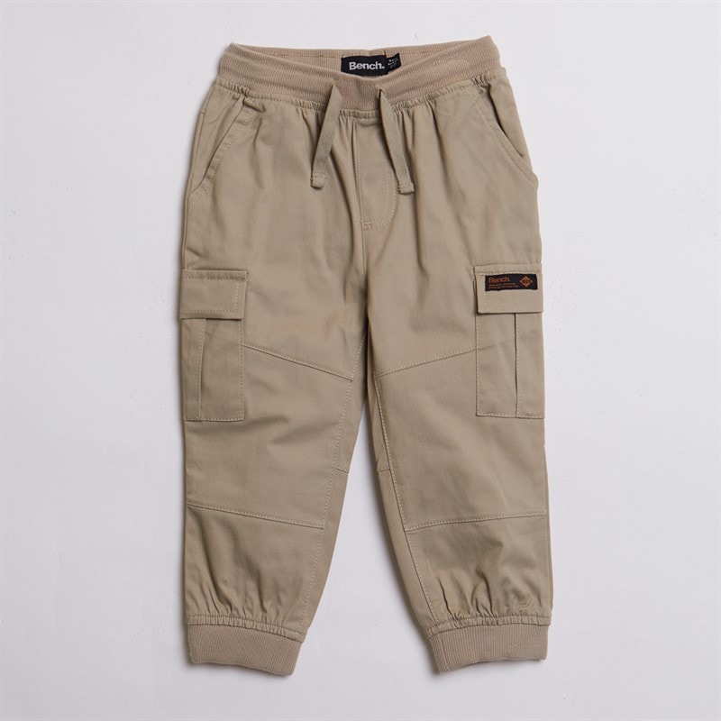 Boys Puffer Gilet T-Shirt And Cargo Trousers Set White - Image 3
