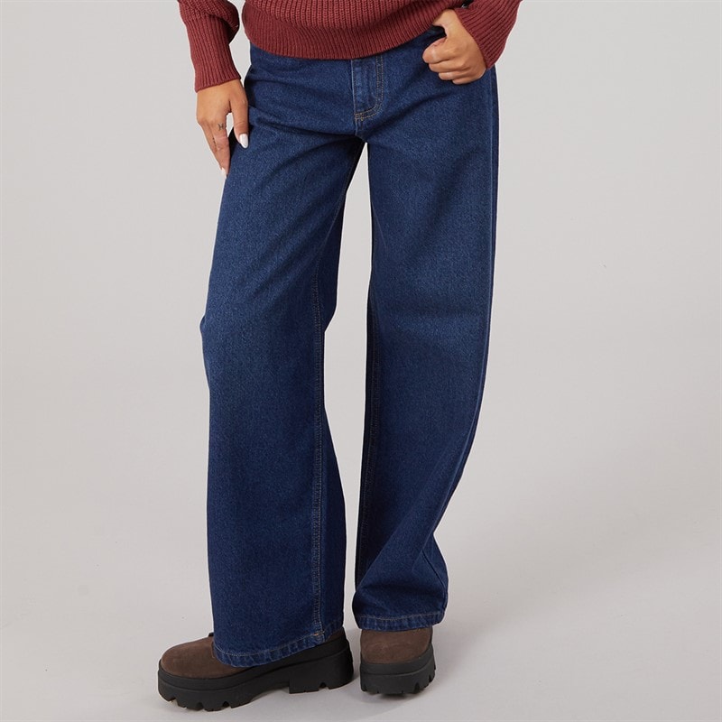 Womens Maxina Wide Leg Jeans Dark Blue - Image 2