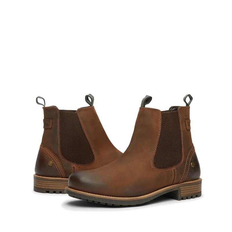 Mens Newton Chelsea Boots Chestnut - Image 5