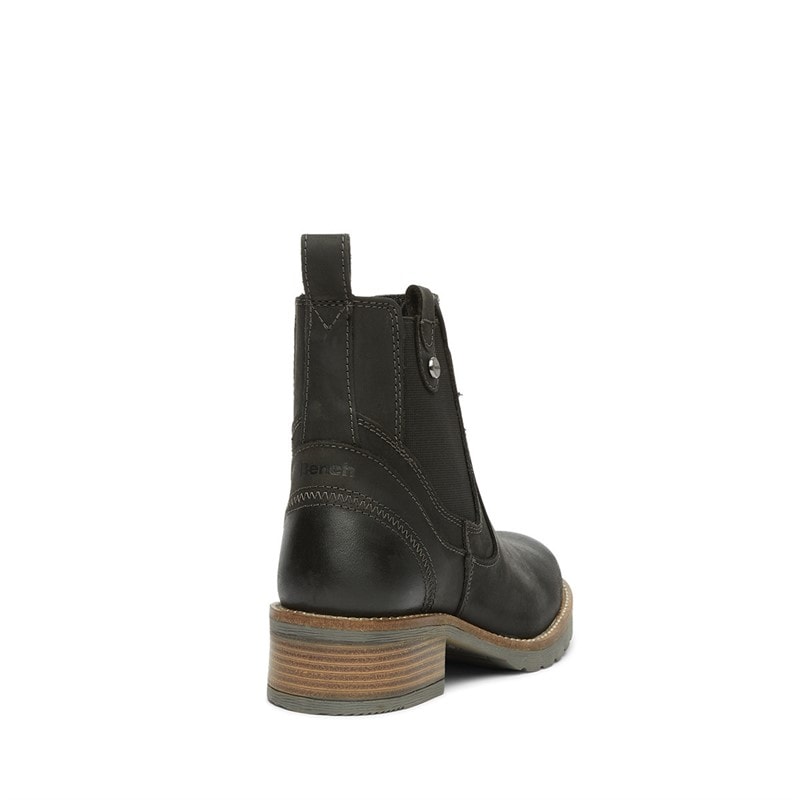 Womens Weaver Chelsea Boots Black - Image 3