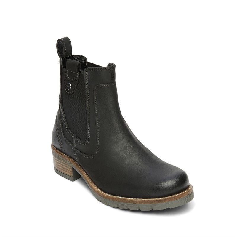 Womens Weaver Chelsea Boots Black - Image 4