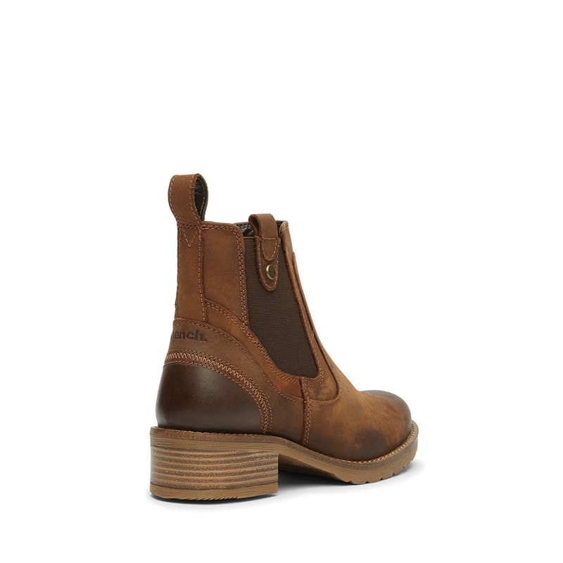 Womens Weaver Chelsea Boots Chestnut - Image 3