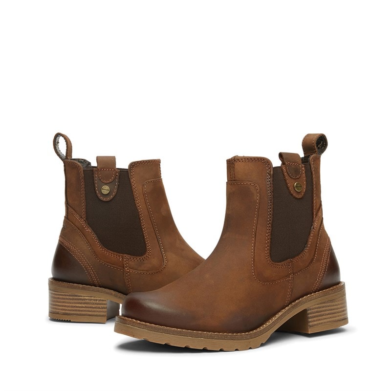 Womens Weaver Chelsea Boots Chestnut - Image 5