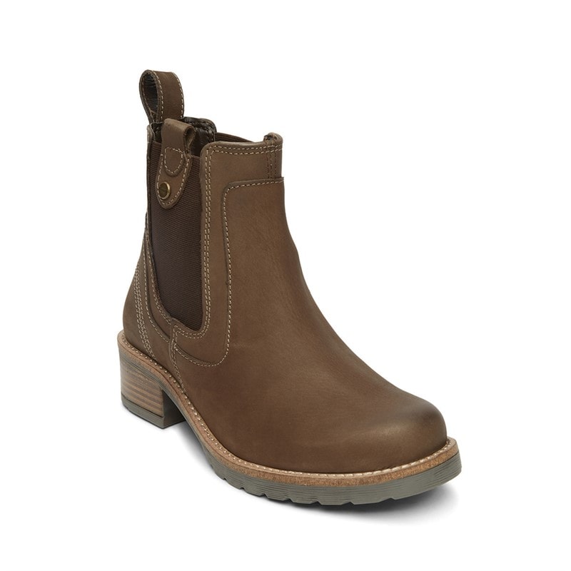 Womens Weaver Chelsea Boots Stone - Image 3