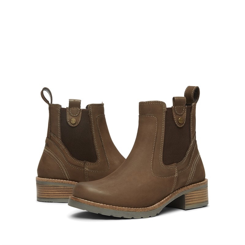 Womens Weaver Chelsea Boots Stone - Image 4