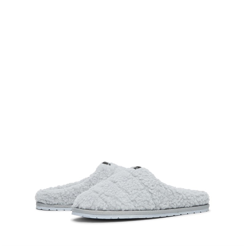 Womens Abbie Mule Slippers Grey - Image 5