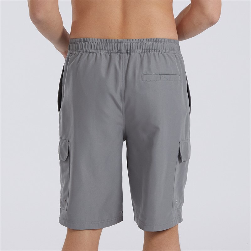 Mens Shallis Cargo Swim Shorts Steel Grey - Image 2