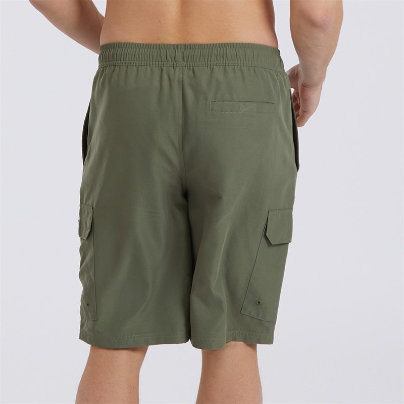 Mens Shallis Cargo Swim Shorts Khaki - Image 2