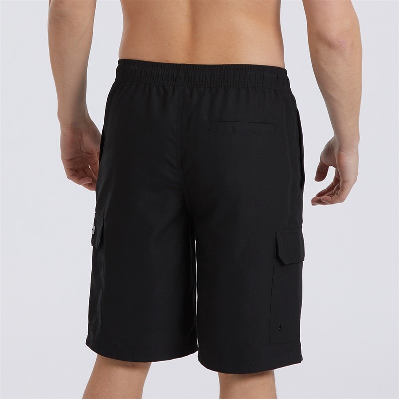 Mens Shallis Cargo Swim Shorts Black - Image 2
