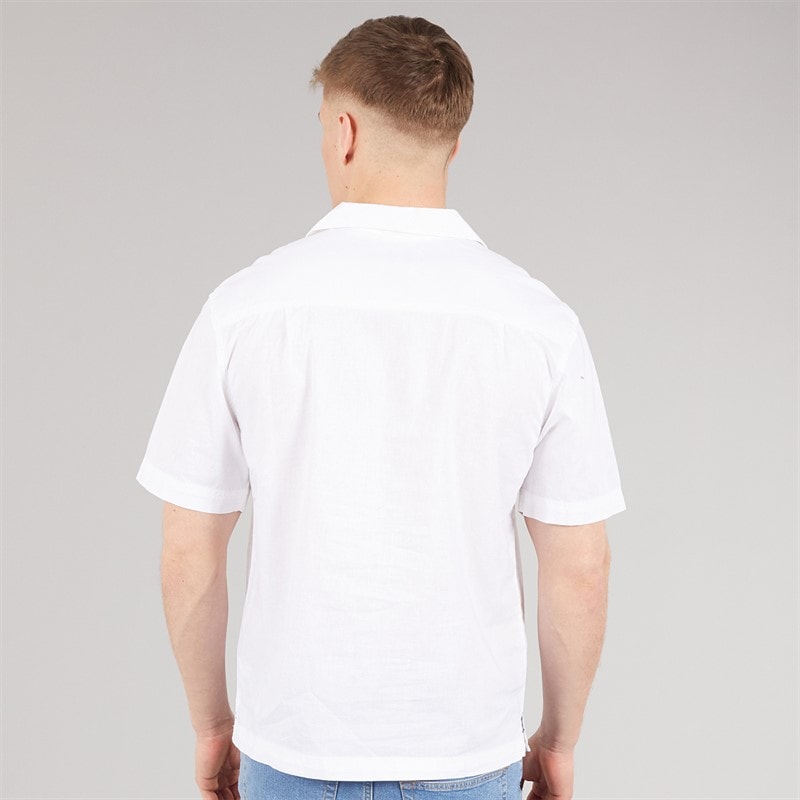 Mens Auxin Short Sleeve Shirt White - Image 2