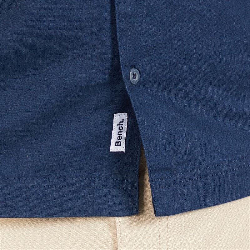 Mens Auxin Short Sleeve Shirt Navy - Image 3
