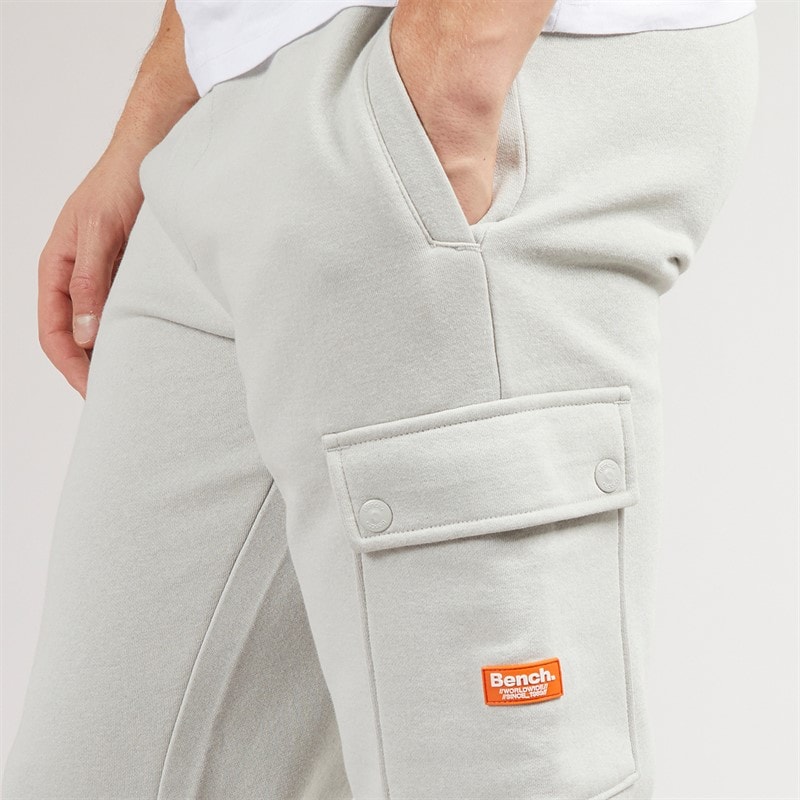 Mens Aplev Cargo Joggers Frost Grey - Image 3