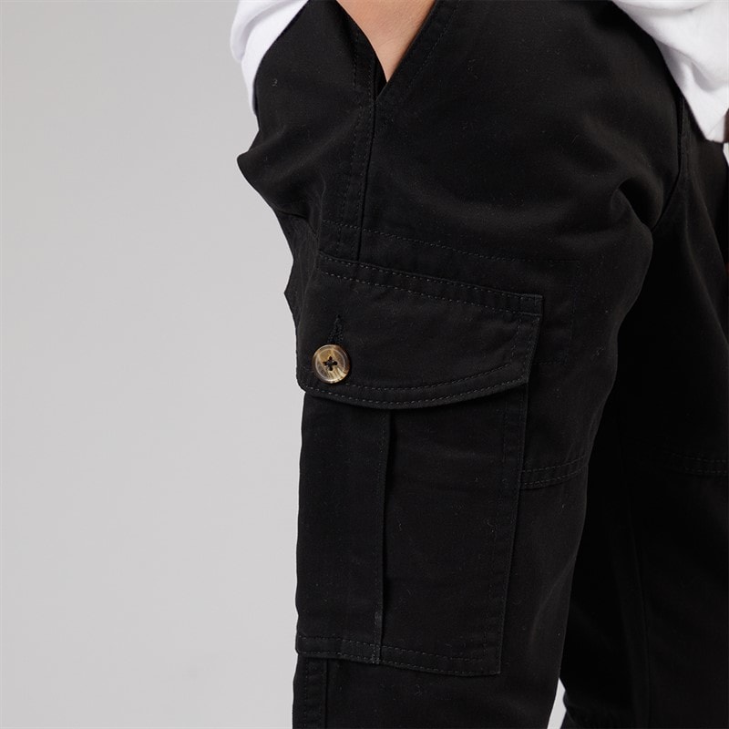 Boys Creelin B Cargo Pants Black - Image 3