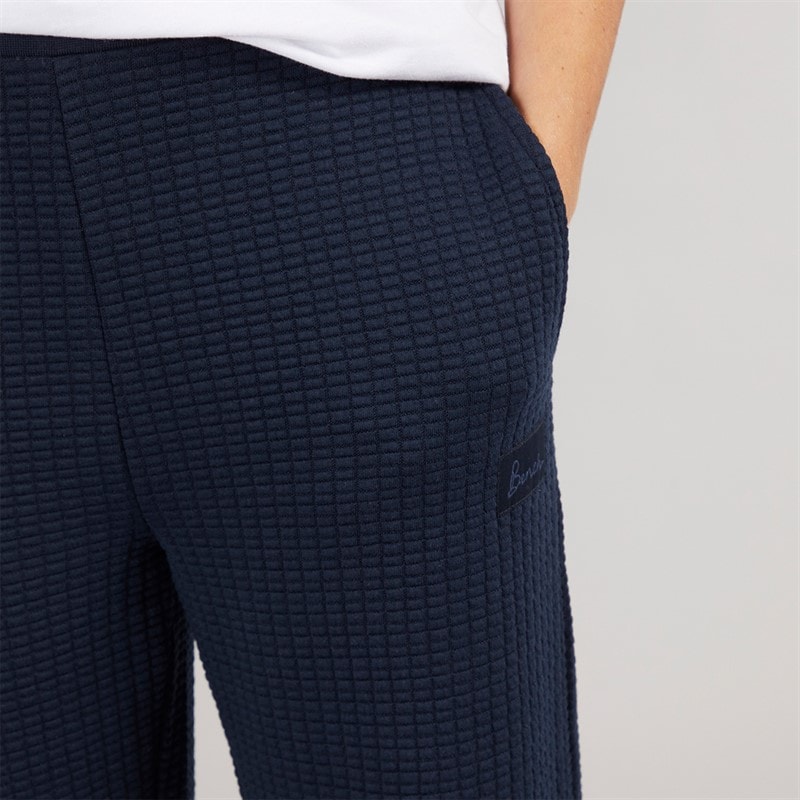 Womens Inla Wide Leg Joggers Navy - Image 3