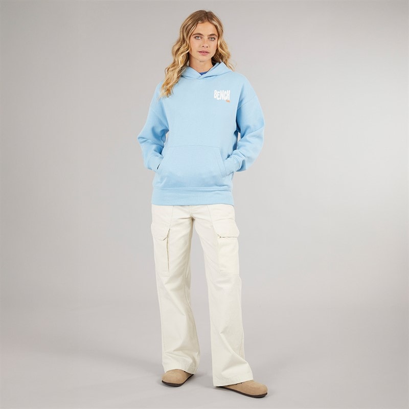 Womens Italia Hoodie Bright Blue - Image 4