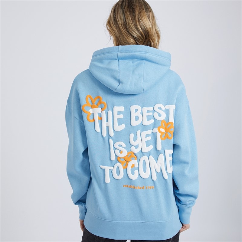 Womens Italia Hoodie Bright Blue - Image 5