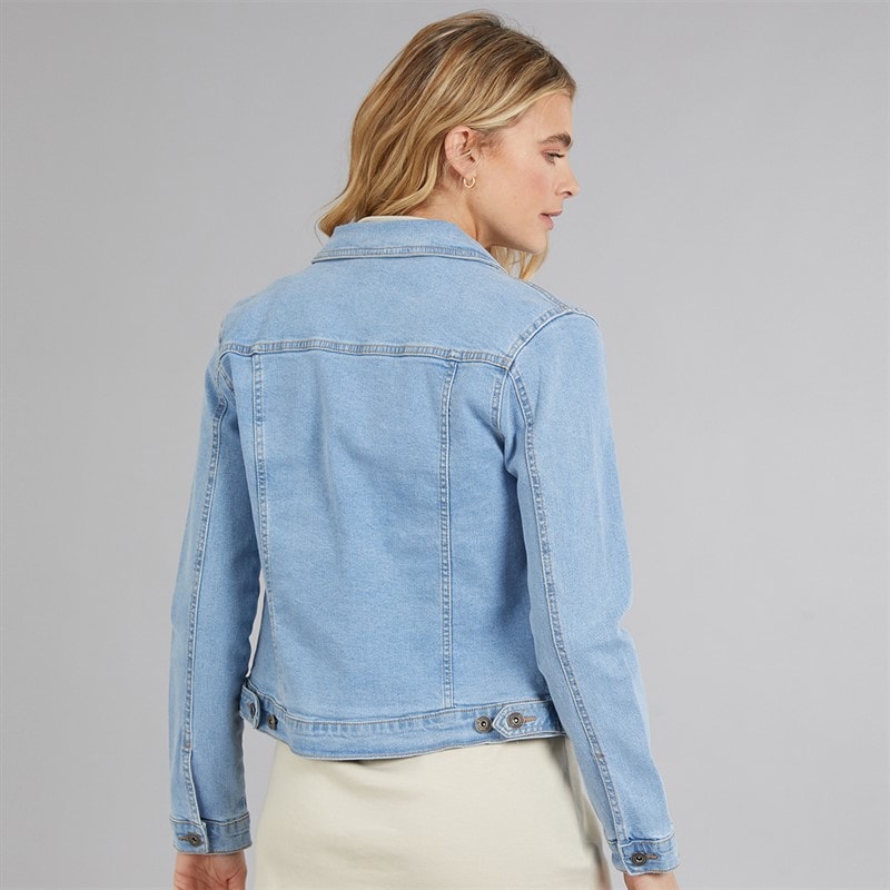 Womens Laura Denim Jacket Mid Blue - Image 2