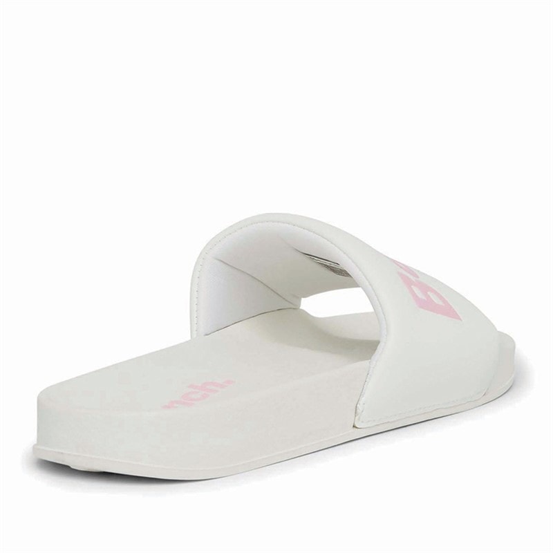 Womens Calypso Sliders White/Pink - Image 3