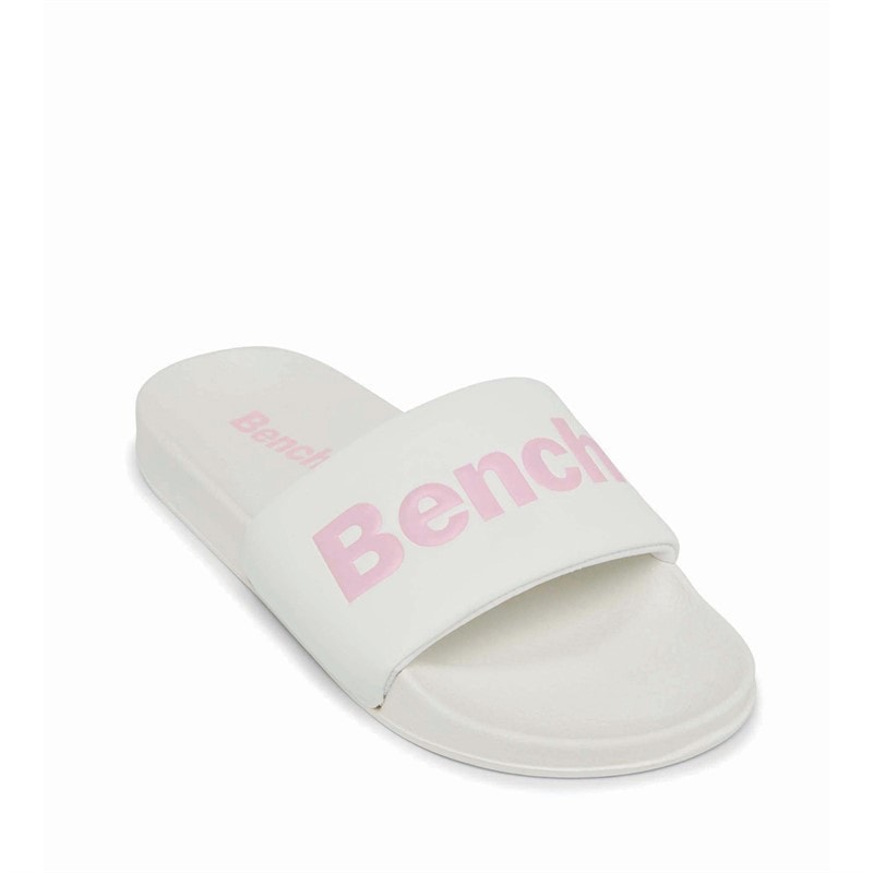 Womens Calypso Sliders White/Pink - Image 4