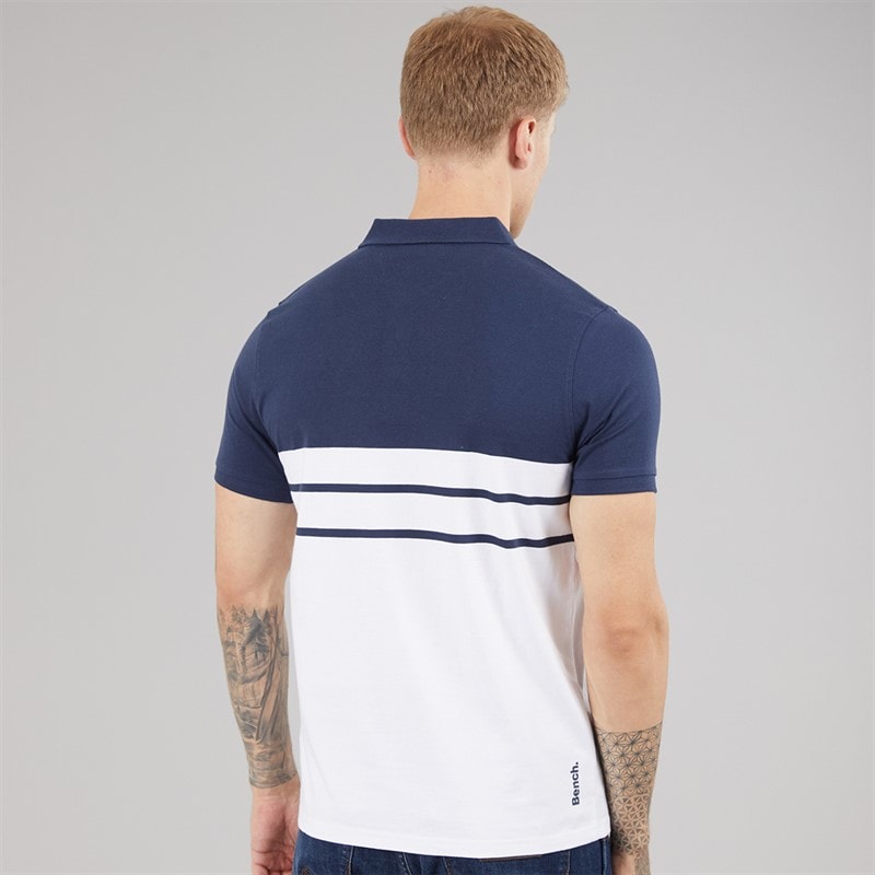 Mens Shaw Polo Shirt Navy - Image 2