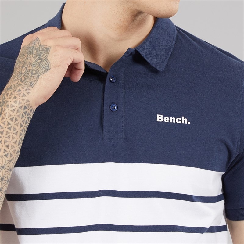 Mens Shaw Polo Shirt Navy - Image 3