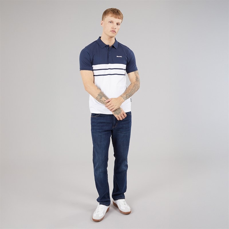 Mens Shaw Polo Shirt Navy - Image 4